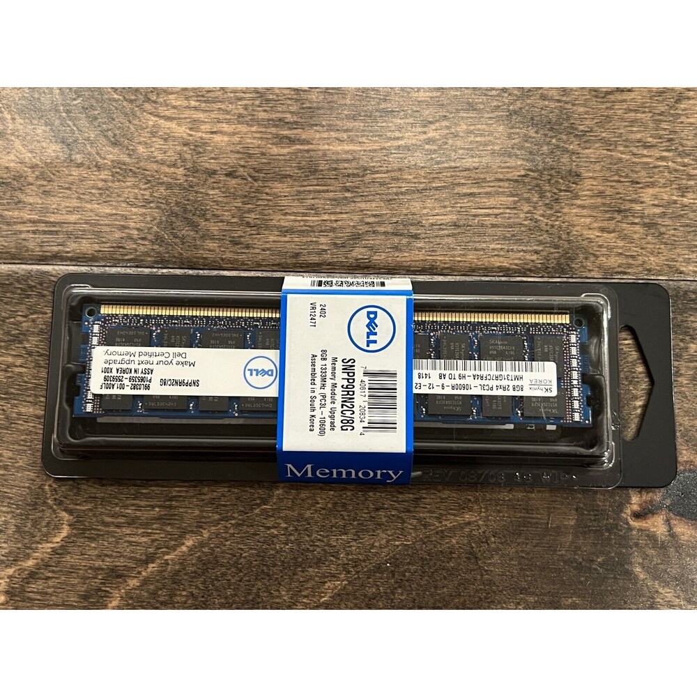 Dell Memory Module Upgrade SNPP9RN2C/8G 8GB Memory DDR3 PC3L-10600 NEW